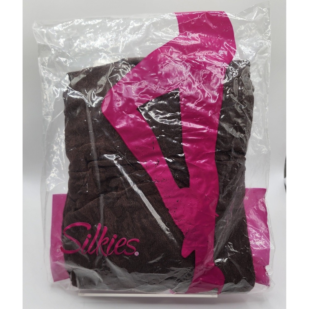 New Silkies Pantyhose Women Large Mocha Control Top 2-Pair Pack AZ-070303